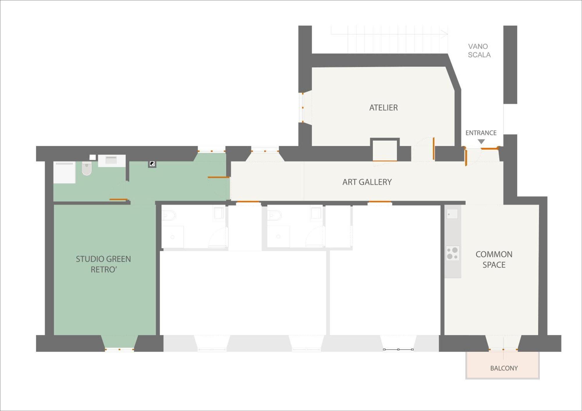 Art Lab Residence Rom Rum bild